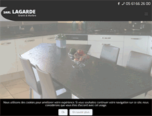 Tablet Screenshot of lagarde-granit.com
